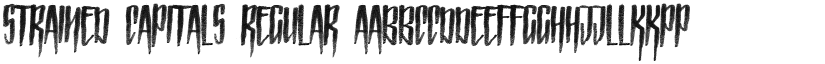 Strained Capitals Regular font