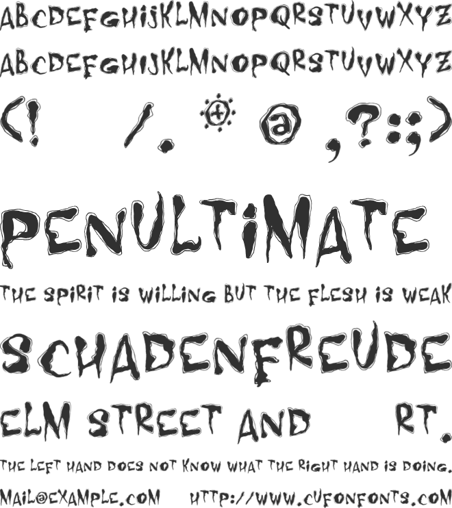 Midnight Hour font preview
