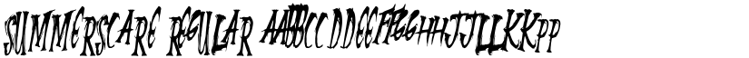 SummerScare Regular font