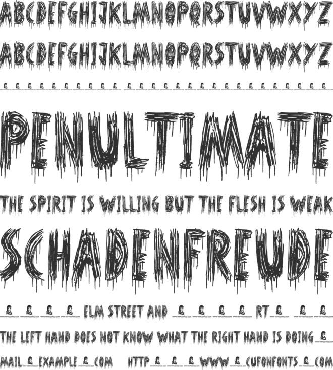Oh Shit font preview
