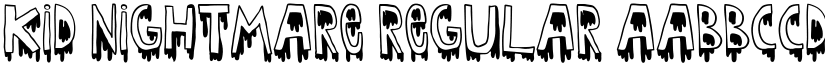 Kid nightmare Regular font