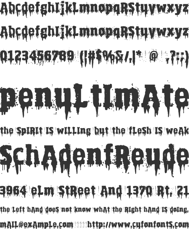 Lavender Witness font preview