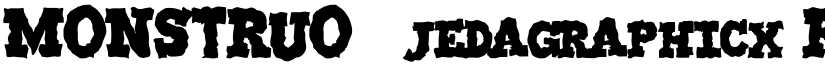 MONSTRUO-jedagraphicx font download