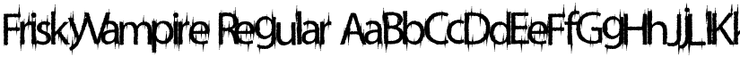 FriskyVampire Regular font