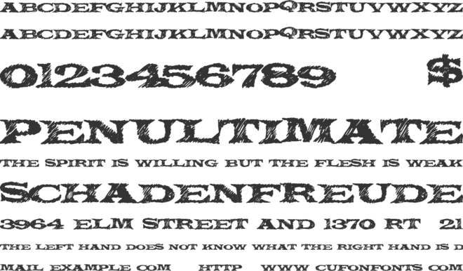 MysteryForest font preview