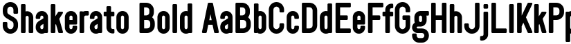 Shakerato Bold font
