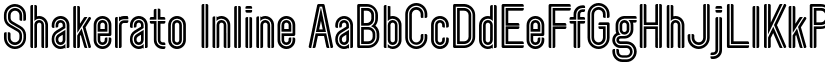 Shakerato Inline font