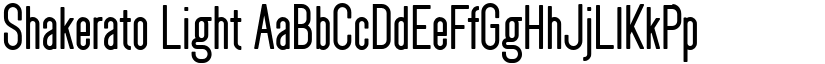 Shakerato Light font