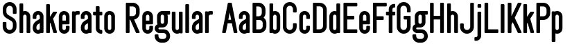 Shakerato Regular font