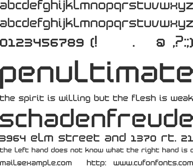 Blutter font preview