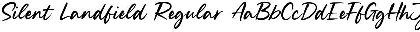 Silent Landfield Regular font