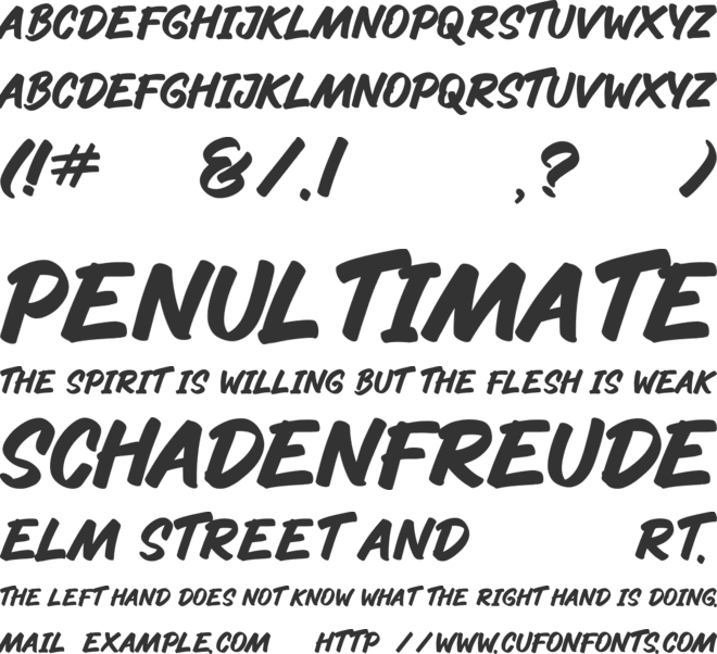 Rowan Maskide font preview