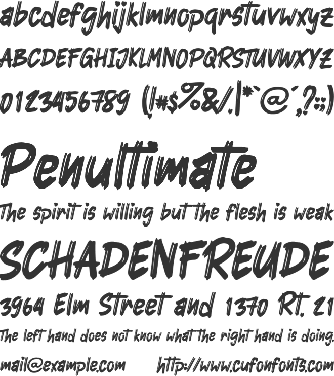 Goliend font preview