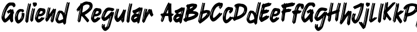 Goliend Regular font