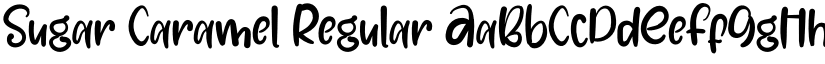 Sugar Caramel Regular font