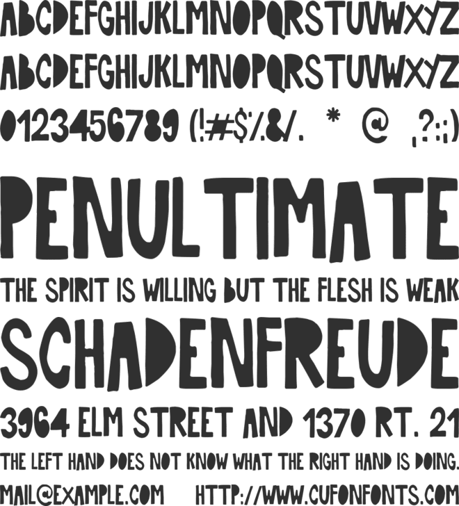 Big Holidays font preview