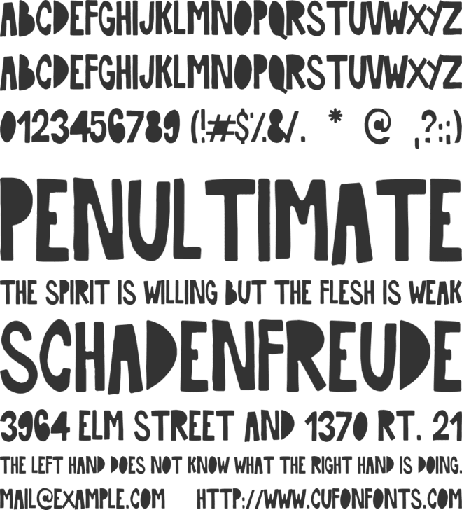 Big Holidays font preview