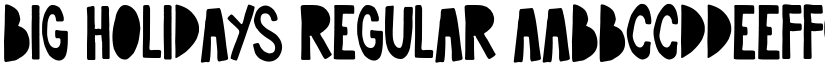 Big Holidays Regular font