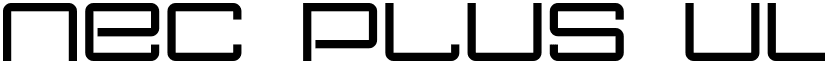 Nec plus ultra font