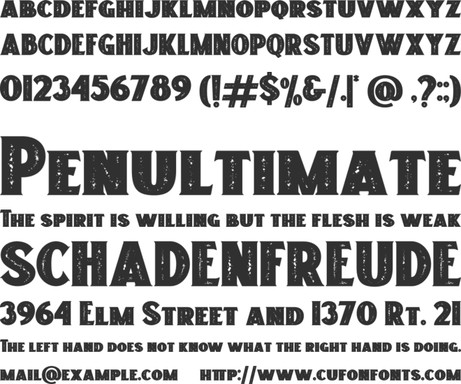 Freakland font preview