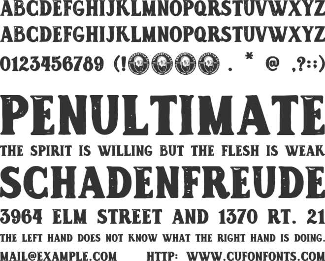 San Judas Tadeo font preview