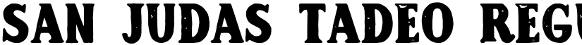 San Judas Tadeo Regular font