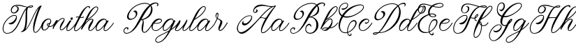 Monitha Regular font