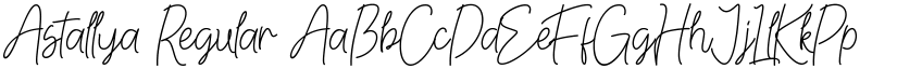 Astallya Regular font