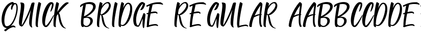 QUICK BRIDGE Regular font