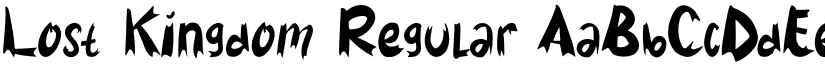 Lost Kingdom Regular font