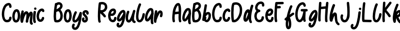 Comic Boys Regular font