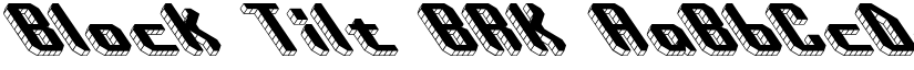 Block Tilt BRK font download
