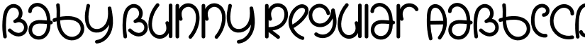 Baby Bunny Regular font