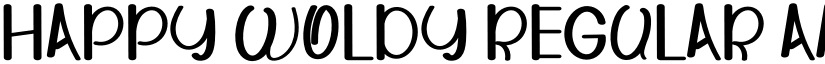 HAPPY WOLDY Regular font