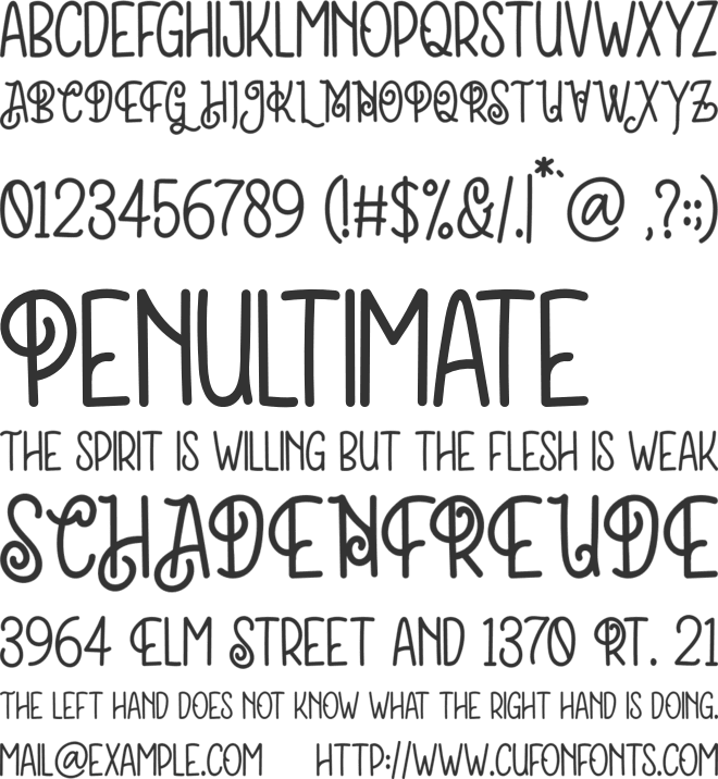 Carlinson font preview