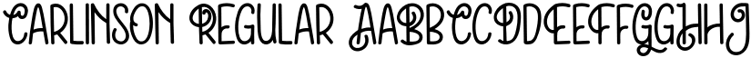 Carlinson Regular font