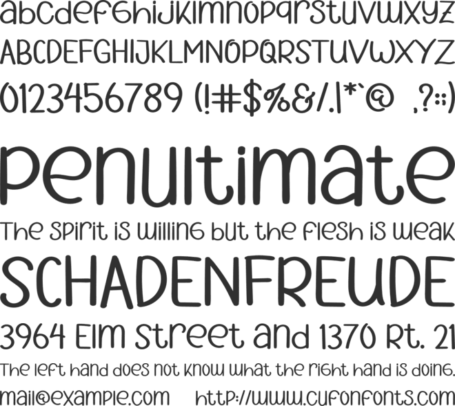 Elegant Style font preview