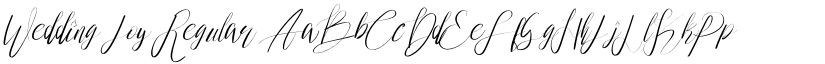 Wedding Joy Regular font