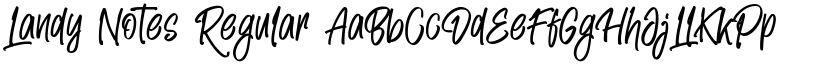 Landy Notes Regular font
