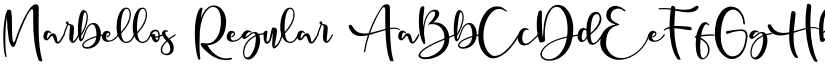 Marbellos Regular font