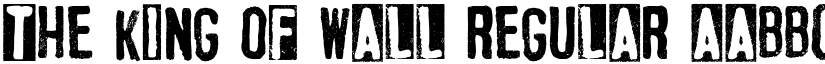 The King of Wall Regular font