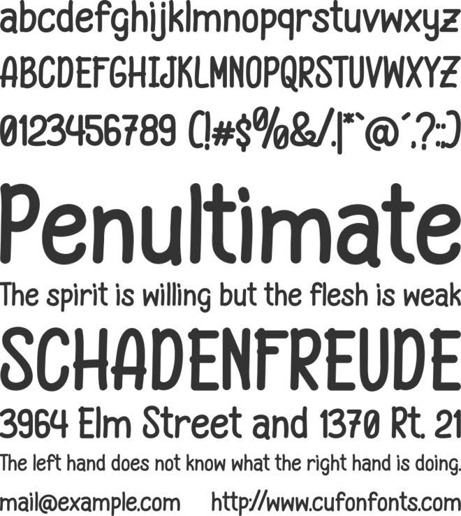 Pineapple Grass font preview