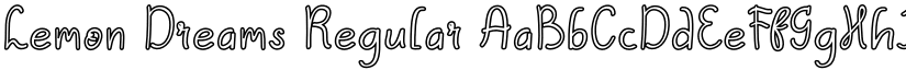 Lemon Dreams Regular font