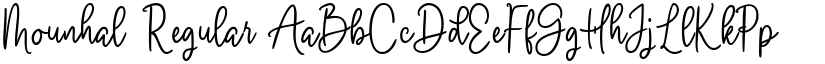 Mounhal Regular font