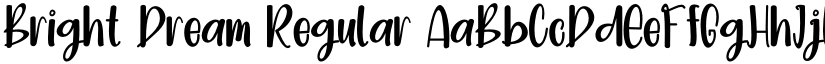 Bright Dream Regular font