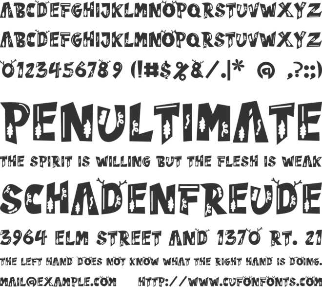 Winter House font preview