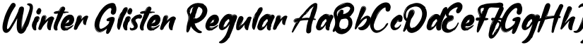 Winter Glisten Regular font