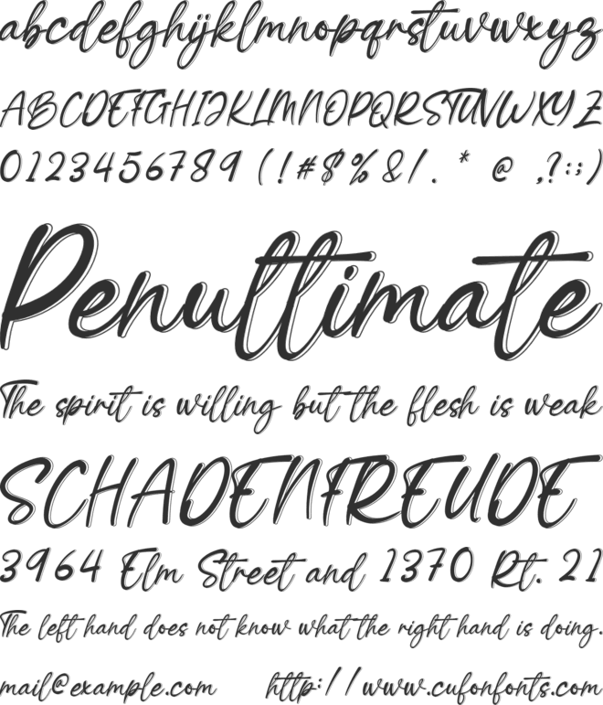 Winter Beauty font preview