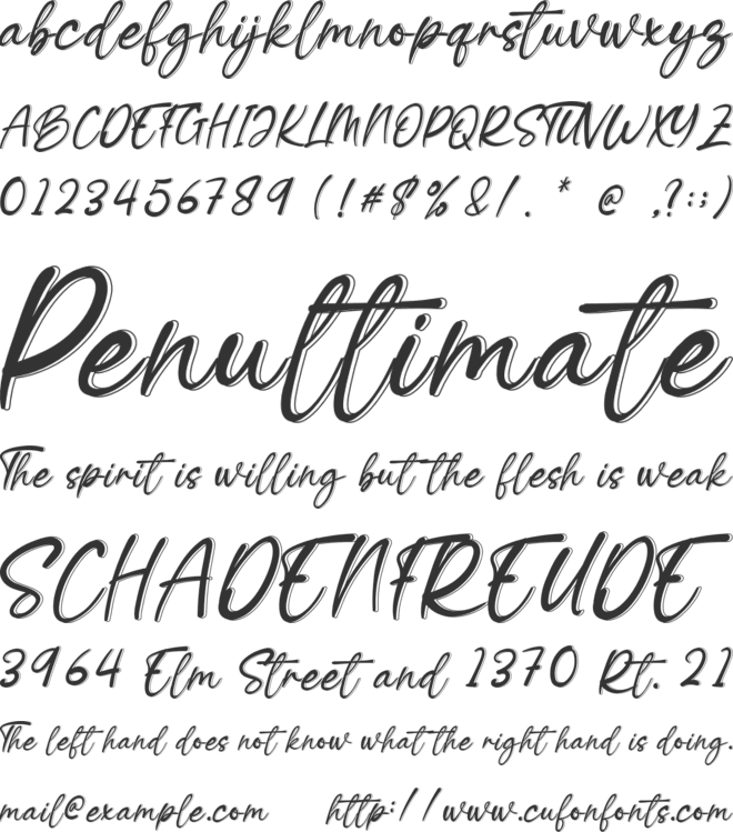 Winter Beauty font preview