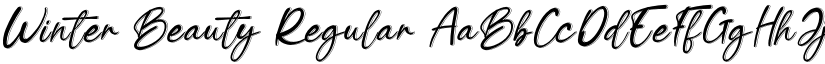 Winter Beauty Regular font